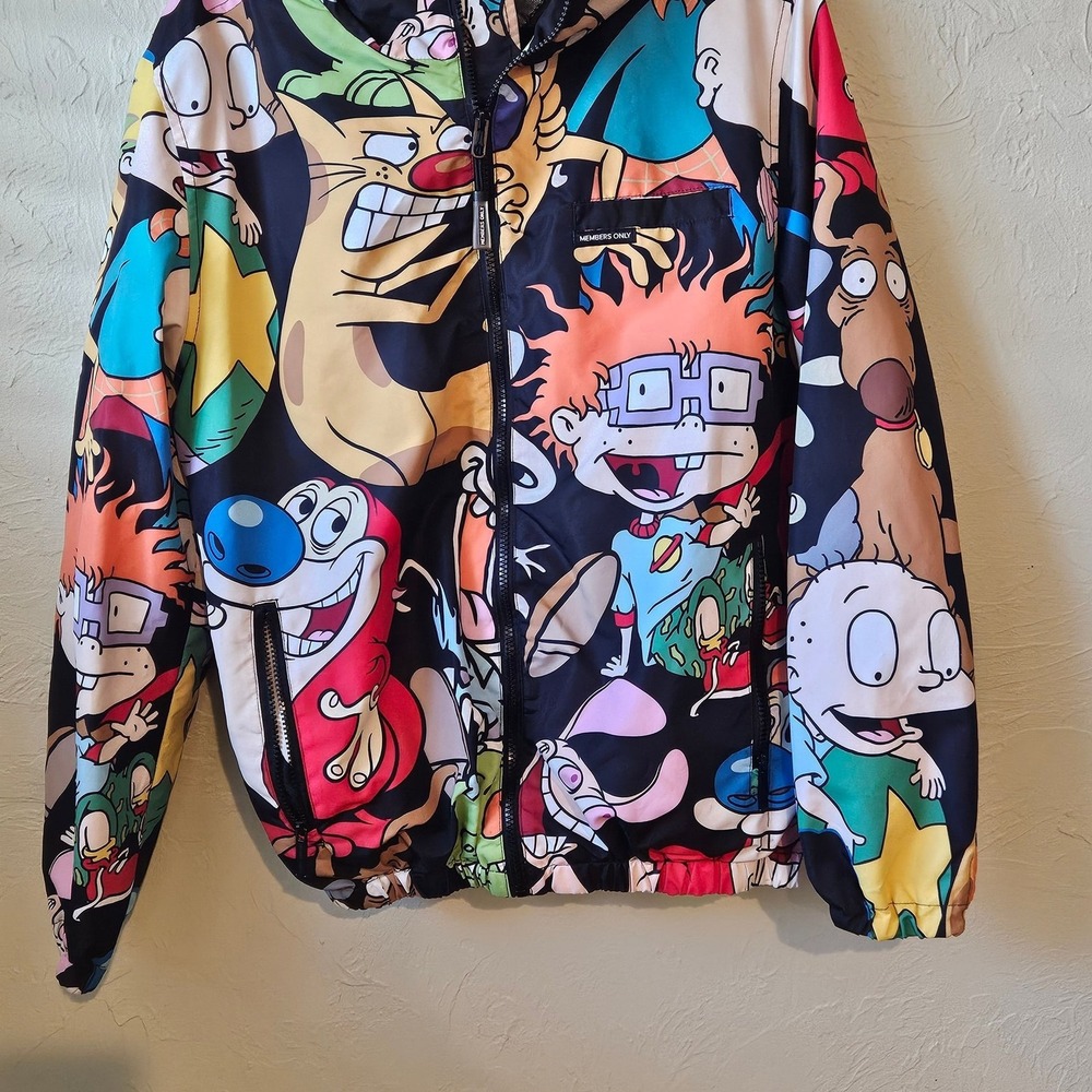 Members Only x Nickelodeon Rugrats All Over Print Windbreaker Jacket